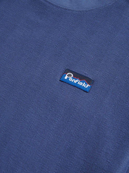 TEXTURE T-SHIRT BLUE INDIGO