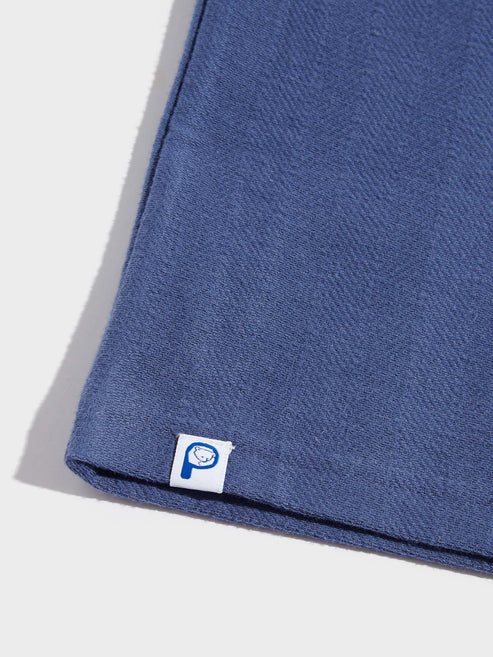TEXTURE T-SHIRT BLUE INDIGO