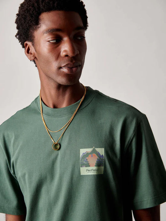 FOREFOUNDER MOUNTAIN BACK T-SHIRT CILANTRO GREEN