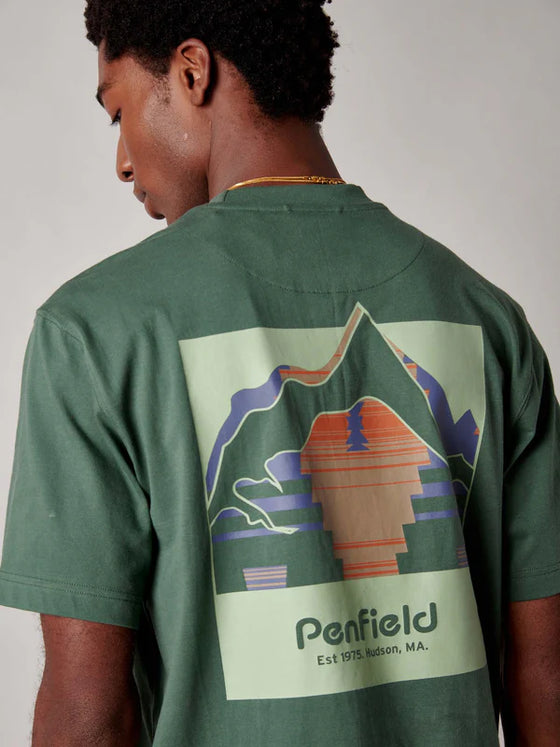 FOREFOUNDER MOUNTAIN BACK T-SHIRT CILANTRO GREEN