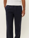 PATRICK LINEN TROUSERS DARK NAVY