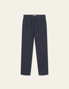  PATRICK LINEN TROUSERS DARK NAVY