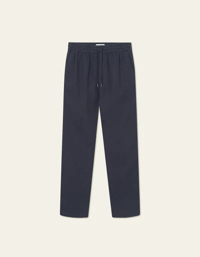 PATRICK LINEN TROUSERS DARK NAVY