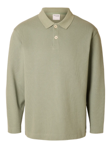  WAYNE RELAX FIT POLO SWEAT ICEBERG GREEN