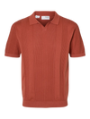 CHANNING SS STRUCTURE OPEN POLO ETRUSCAN RED