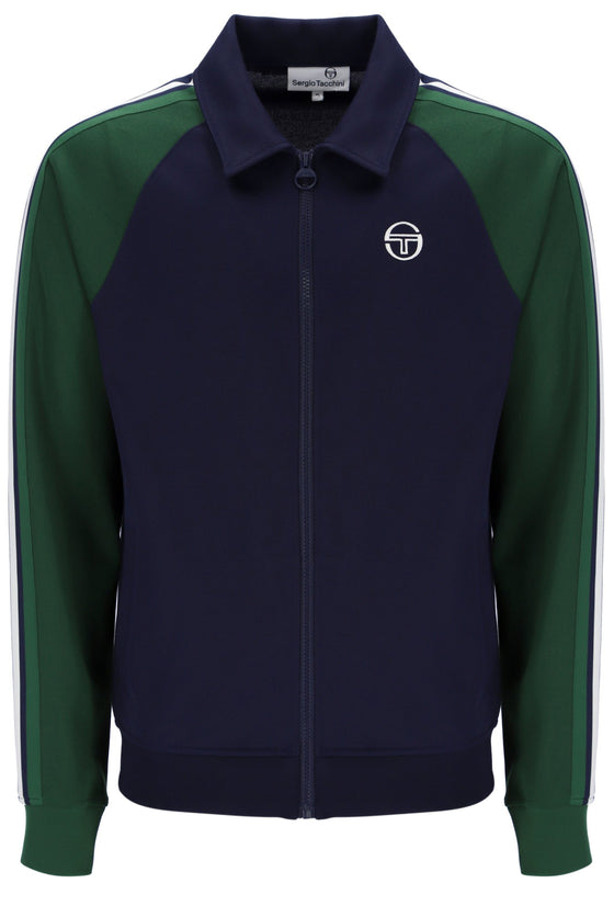 RENSHAW COLLARED TRACK TOP MARITIME BLUE / EDEN (324)