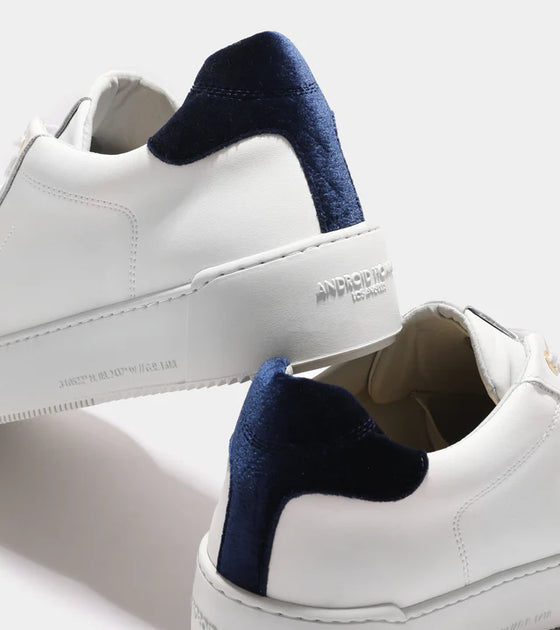 ZUMA DIAMOND VELVET WHITE / NAVY