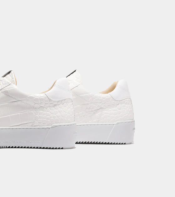 ZUMA EMBOSSED CROC WHITE
