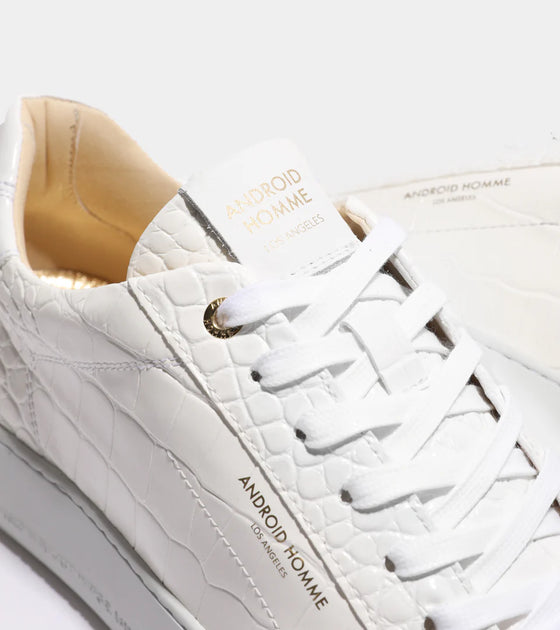 ZUMA EMBOSSED CROC WHITE