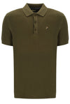 SANDER KNIT SS POLO DARK OLIVE