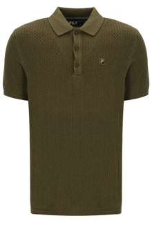  SANDER KNIT SS POLO DARK OLIVE