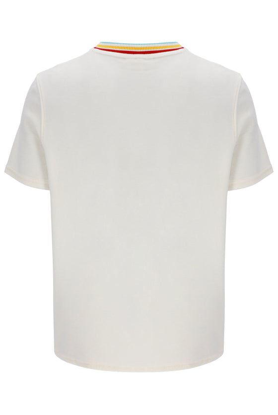 SLICE VELOUR T-SHIRT GARDENIA/GOLD 1081