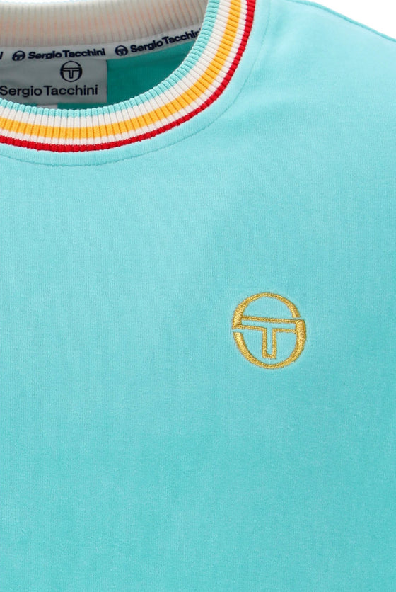 SLICE VELOUR T-SHIRT POOL BLUE 288
