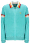 SLICE VELOUR TRACK JACKET POOL BLUE 288