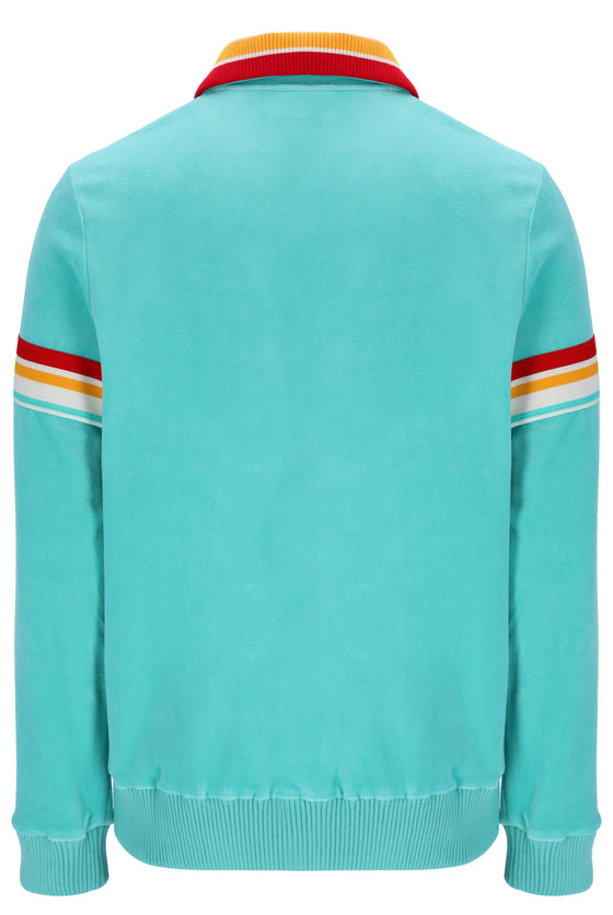 SLICE VELOUR TRACK JACKET POOL BLUE 288