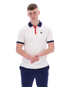  PANATTA POLO SHIRT GARDENIA / NAVY / RED