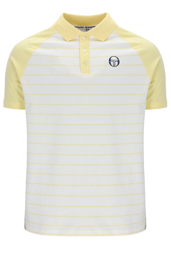 SANDRO SS POLO BANANA / WHITE