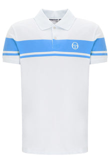  YOUNG LINE STRIPE POLO GARDENIA / AZURE (110)