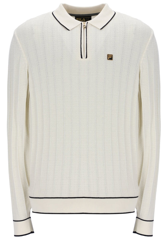 SULLY DETAILED KNIT L/S POLO TOFU (147)