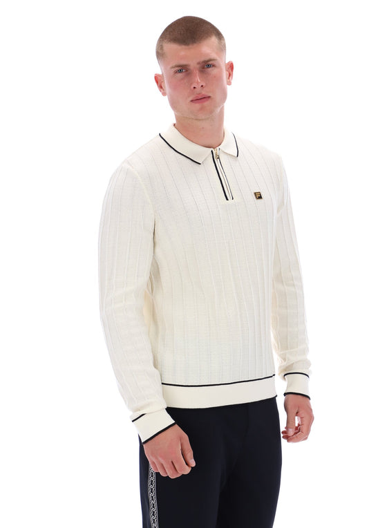 SULLY DETAILED KNIT L/S POLO TOFU (147)