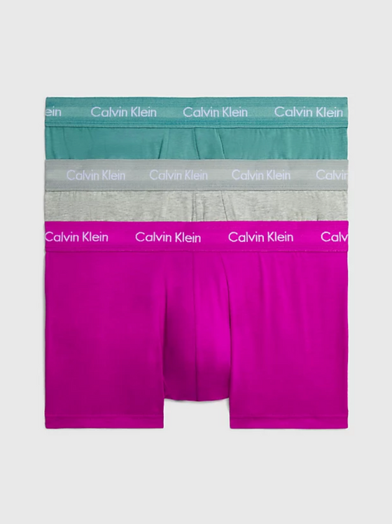 3 PACK STRETCH COTTON LOW RISE TRUNK - ASTER/HEATHER/ARCTIC (H51)