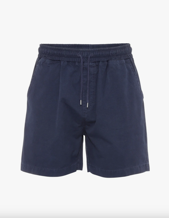 ORGANIC TWILL SHORTS NAVY BLUE