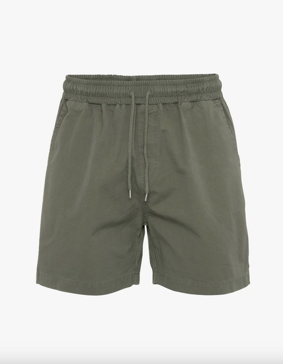 ORGANIC TWILL SHORTS DUSTY OLIVE