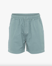  ORGANIC TWILL SHORTS STEEL BLUE