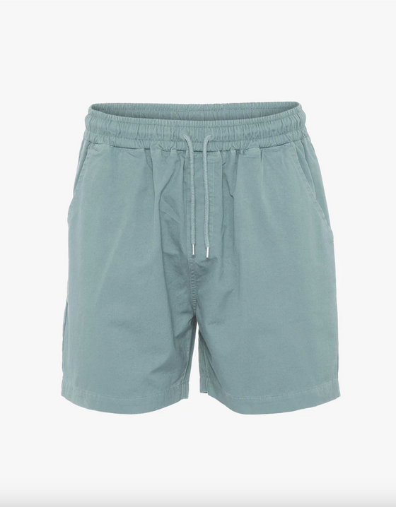 ORGANIC TWILL SHORTS STEEL BLUE