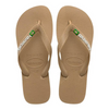 HAVAIANAS BRASIL LOGO FLIP FLOP ROSE GOLD (SAND)