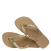 HAVAIANAS BRASIL LOGO FLIP FLOP ROSE GOLD (SAND)