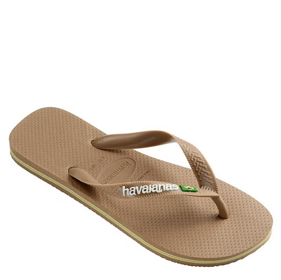 HAVAIANAS BRASIL LOGO FLIP FLOP ROSE GOLD (SAND)