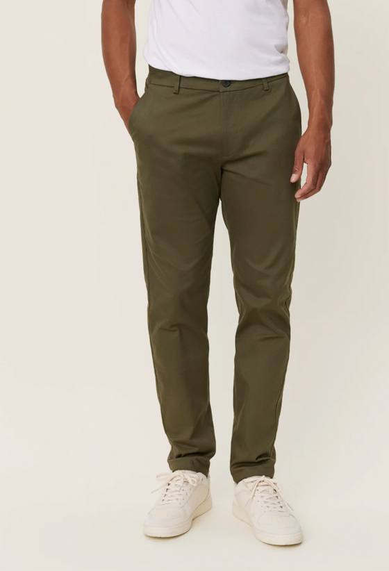 COMO REGULAR STRETCH SUIT PANTS OLIVE