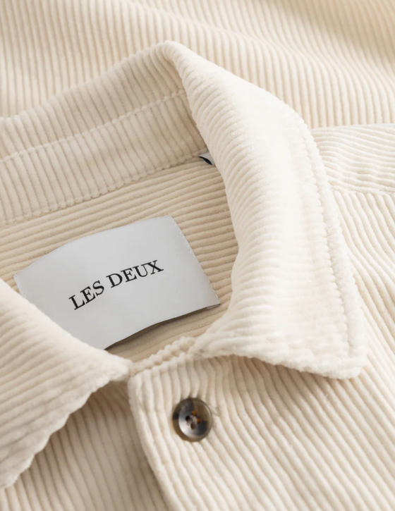 LAYTON OVERSHIRT IVORY CORDUROY