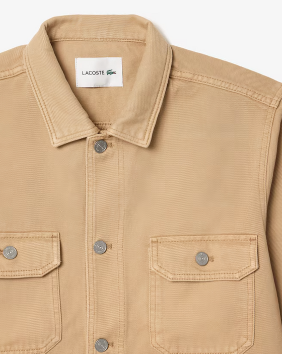 CH3468 DENIM OVERSHIRT BEIGE (I8V)