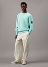 BADGE SLEEVE CREW NECK SWEAT FRESH MINT (MR5)