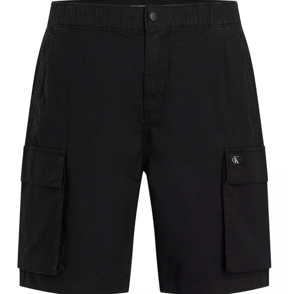 WASHED RIPSTOP CARGO SHORT BLACK (BEH)