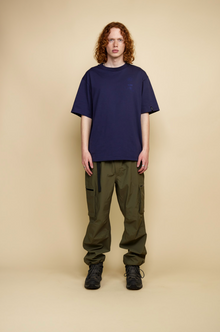  RILL HAND PRINT T-SHIRT NAVY