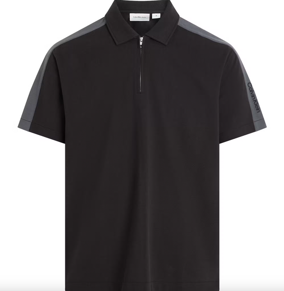 LOGO TAPE SS POLO BLACK (BEH)