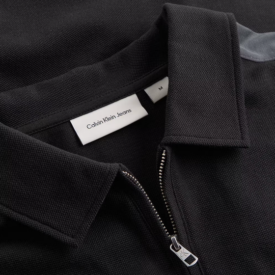 LOGO TAPE SS POLO BLACK (BEH)