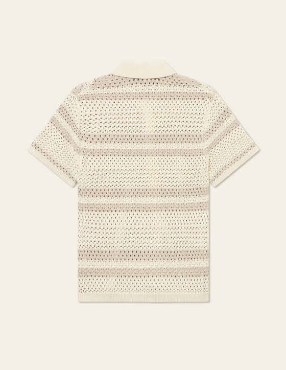 GIANNI KNIT SHIRT IVORY