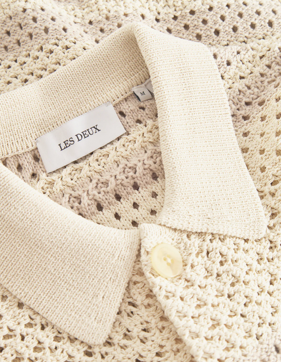 GIANNI KNIT SHIRT IVORY