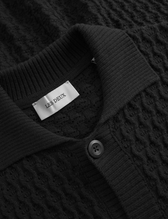 GESPERTUS KNIT SHIRT BLACK