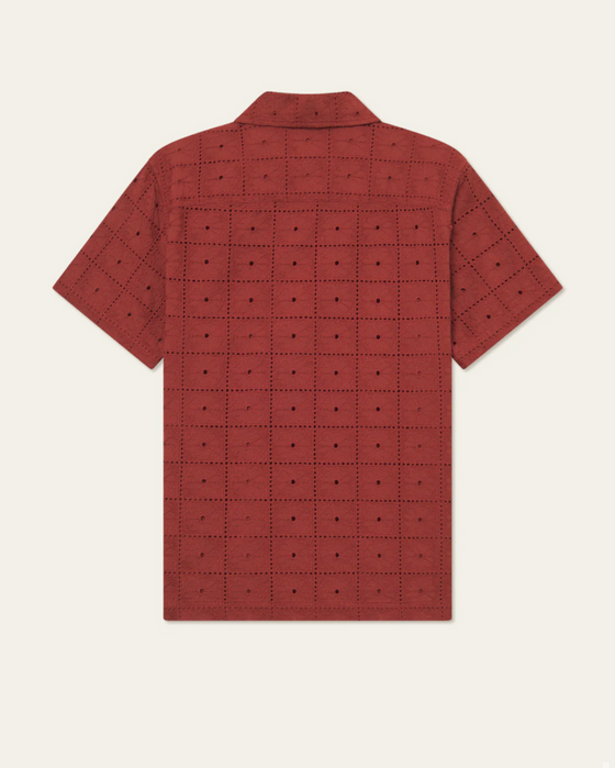 HECTOR ANGLAISE SHIRT FIRED BRICK