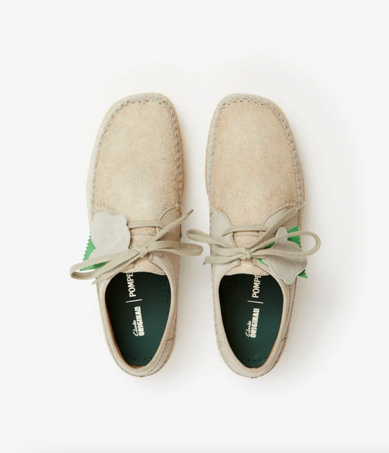 POMPEII x CLARKS ORIGINALS WEAVER SHOE ICE SUEDE