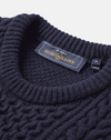 ABERSOCH CABLE KNIT NAVY