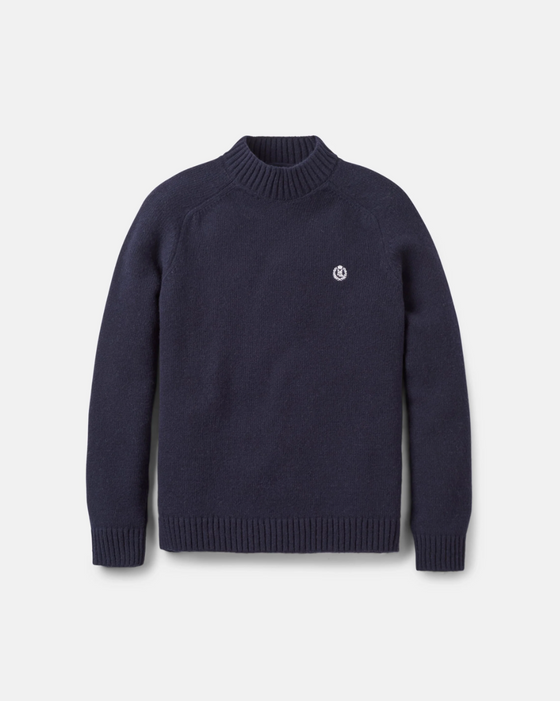 CLEW MOCK NECK NAVY
