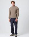 CLEW MOCK NECK SAND MELANGE