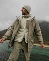 CRASTER FLEECE GILET OFF WHITE / KELP