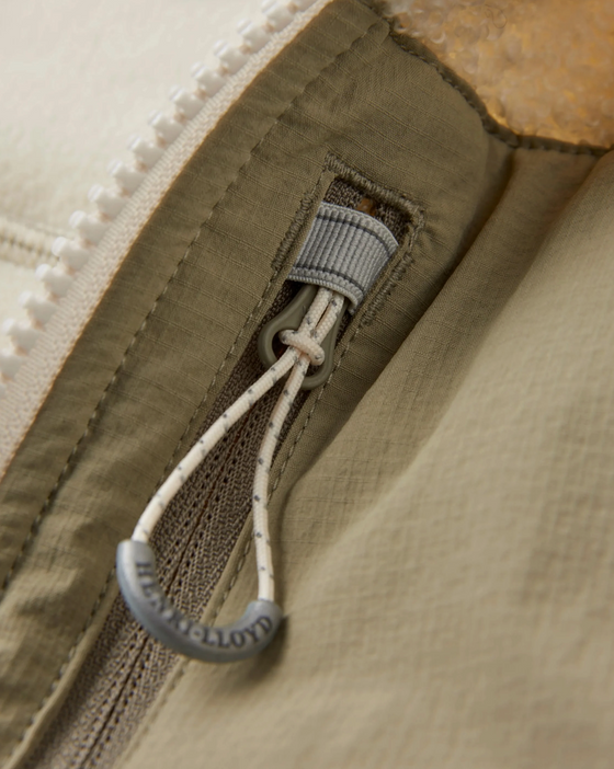 CRASTER FLEECE GILET OFF WHITE / KELP